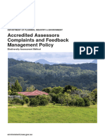 Accredited Assessors Complaints Feedback Management Policy 200421