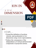 Motion in Two Dimension With Scaffold.