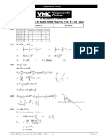 2022 JEE Main Home Practice Test - 3 - Solution (@vmclectures On Telegram)