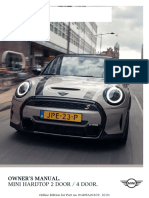 MINI Owners Manual F55 F56 SOP 3-2022