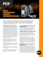 Dell Precision T5400 Workstation Technicke Specifikace en