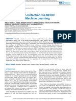 Deepfake Audio Detection Via MFCC Features Using M