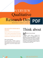 Overview of Qualitative Research Designs (9!5!2020)