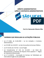 Aulas Direito Administrativo Licitações 2020.2