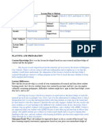 Unit 9 - Measurement Lesson Plan 1