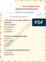 EBENEZER FORMATION Correction Sujet 76 ??????