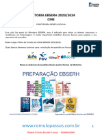 MENTORIA EBSERH 2023/2024 CME: Professora Rebeca Rocha