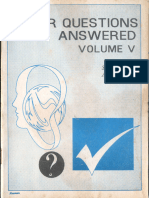 Your Questions Answered Volume V