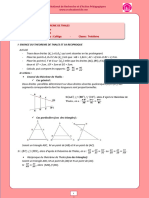 Maths 3e THEOREME DE THALES