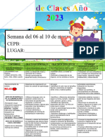 Plan de Clase Del 06 Al 10 Marzo