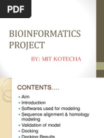 Bioinformatics Project: By: Mit Kotecha