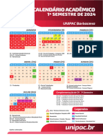 Calendario 2024 - 1° Semestre