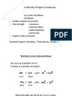 The Acidity and Basicity of Organic Acids and Bases For VULA