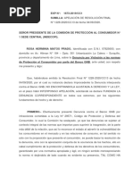 Escrito de Apelación para Indecopi de Rosa Contra GNB