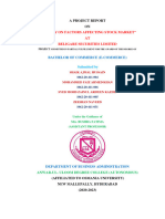 A Study On Factors Affecting Stock Market