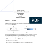 Exercices D'application:: Examen N°2: Module Hydraulique Générale PR: Hazzaz Adil Le: 26/12/2023 Durée: 2h