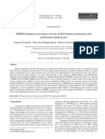 DMEM Enhances Tyrosinase Activity in B16 Mouse Melanoma Cells and Human Melanocytes