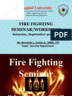 Fire Fighting Workshop