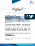 Guía de Actividades y Rúbrica de Evaluación - Unidad 2 - Tarea 2 - Estudio Procesos Químicos y Uso de Energías Alternativas