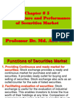 Chapter # 5 The Structure & Performance of Sec Markets