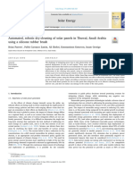 Automated, Robotic Dry-Cleaning of Solar Panels in Thuwal, Saudi Arabia Using A Silicone Rubber Brush