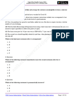 Jumbled Sentences Set-6 (Prelims)