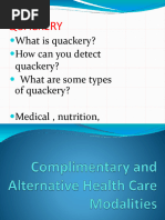 Quackery: What Is Quackery? How Can You Detect Quackery? What Are Some Types of Quackery? Medical, Nutrition, Device