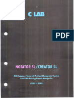 Notator SL - Manual - Atari ST