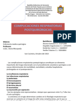 Complicaciones Respiratorias Postquirurgicas