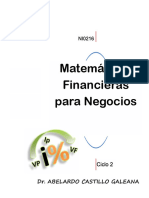 Las Matemáticas Financieras