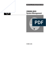 CM6800-MGR System Management Installation Operation Manual