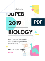 Jupeb Biology 2015 2018 2019