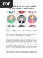 Como Criar Uma Persona A Partir Da Pesquisa de Público Alvo