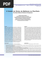 O Estado de Ânimo de Mulheres No Pós-Parto: The State of Mood of Women in Postpartum