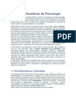 Raízes Filosóficas Da Psicologia