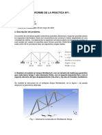 Informe de La Práctica Armadura de Puente