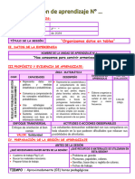 Sesión Organizamos Los Datos en Tablas