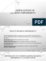 Classification of Hearing Impairment