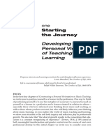 Campbell Et Al. (2021) - Developing A Personal View of Teaching and Learning. Ch. 1