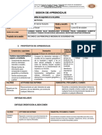 Sesion de Aprendizaje Del 02 Al 06 de Octubre