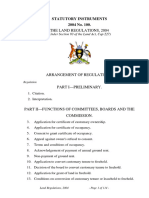 The Land Regulations 2004