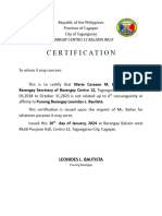 Certification