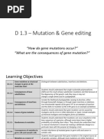 IB DP Bio - D1.3 Mutations and Gene Editing