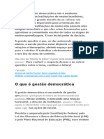 O Assunto Gestão Democrática Não É Nenhuma Novidade para As Instituições de Ensino Brasileiras