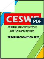 Error Recognition Test