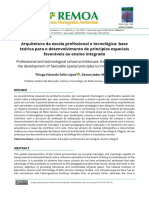 Arquitetura Da Escola Profissional e Tecnológica: Base Teórica para o Desenvolvimento de Princípios Espaciais Favoráveis Ao Ensino Integrado