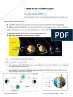 La Terre Et Le Système Solaire 6ème Cours
