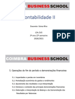 Cont II - Capítulo 5.01 - Operações Do Fim Do Período e Demonstrações Financeiras