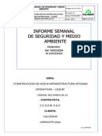 Informe Semanal de Seguridad y Medio Ambiente Semana 24