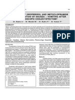 Comparison of Drooeridol&,metoclopramide